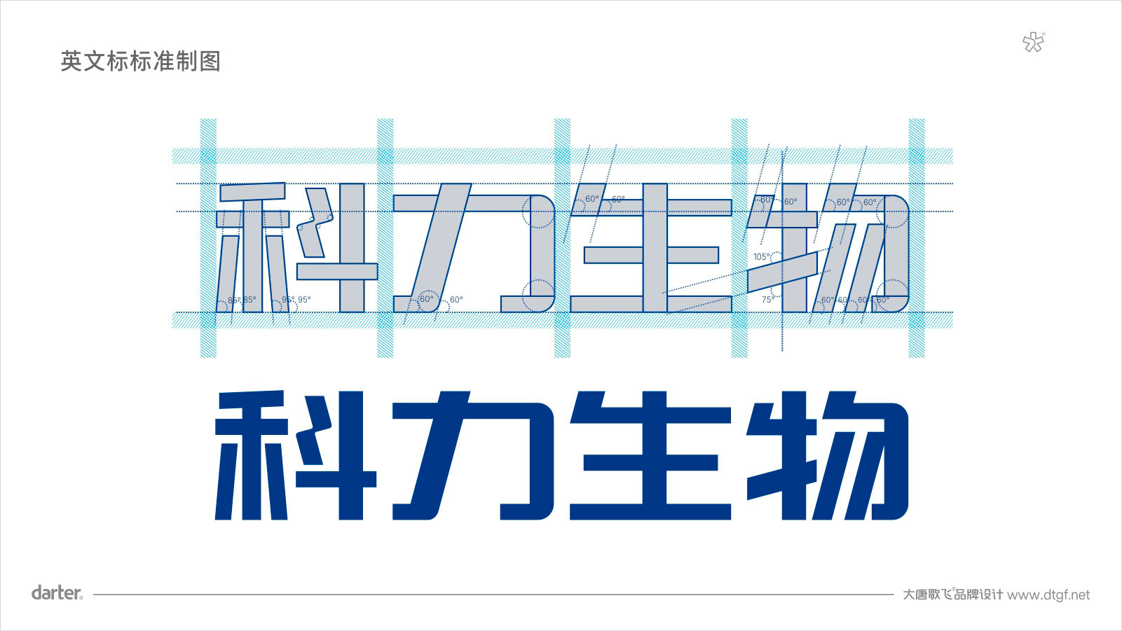 科力生物标准字制图 泰州VI设计