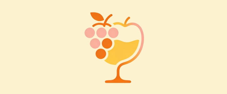 果酒LOGO设计：自然意象构图，传递健康酿造理念